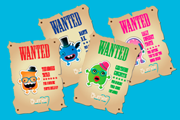 tooth terror wanted posters